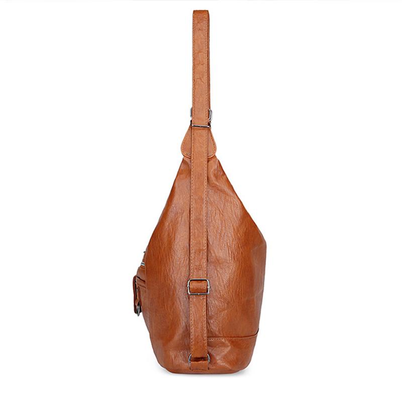 Street Retro Fashion Trend Women's Shoulder Crossbody Bag Zipper Large Capacity Travel Purse and Handbag Casual Backpack