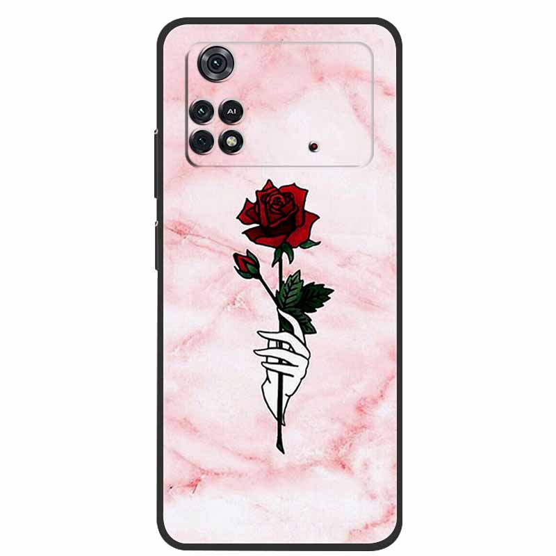 For Poco X4 Pro 5G Case Poco M4 Pro 2022 Marble Silicone TPU Back Cover for Xiaomi Poco M4 Pro 4G Phone Case Poco X4 Pro 5G Capa
