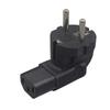 EU to IEC320 C13 Power Adapter,EU Male to IEC320 C13 Female AC Plug,EU(4.8mm) 2 Pin to PDU/UPS Conversion Plug,16A 250V