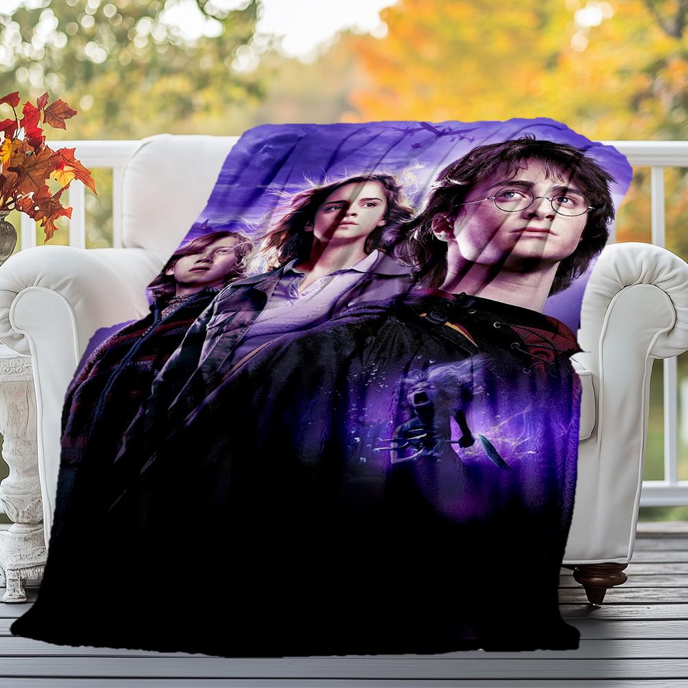 1pc Harry Potter,Hogwarts,Magic Outdoor Flannel Throw Blanket All Season Soft Warmth,Home Decor 1031213
