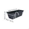 Balcony Hanging Planter Flower Pot Outside Rectangular Easy Installation Detachable Tray