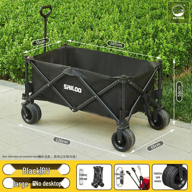 Tragbarer Outdoor-Camping- und Picknickwagen