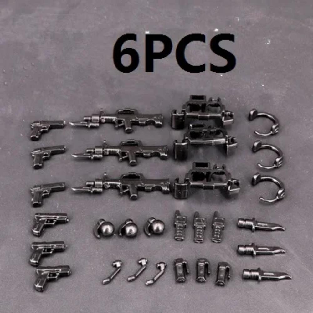 MOC Weaponry Rifle Pistol Equipment Set Guns Military Weapons Compatible Figures Building Block Brick Mini Children Toys Hobbies
