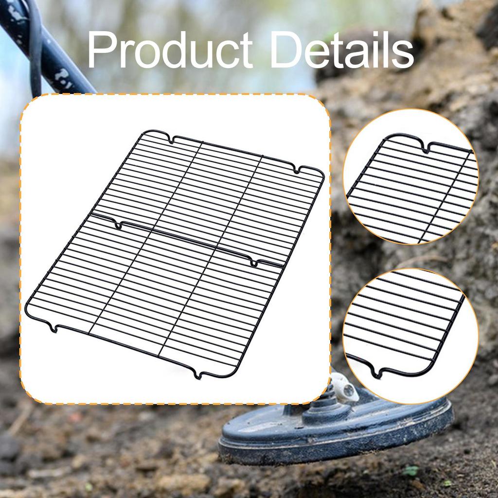 Rack Tray Iron Heavy Duty Roasting Grid for Cake Bread Cooking Cookies