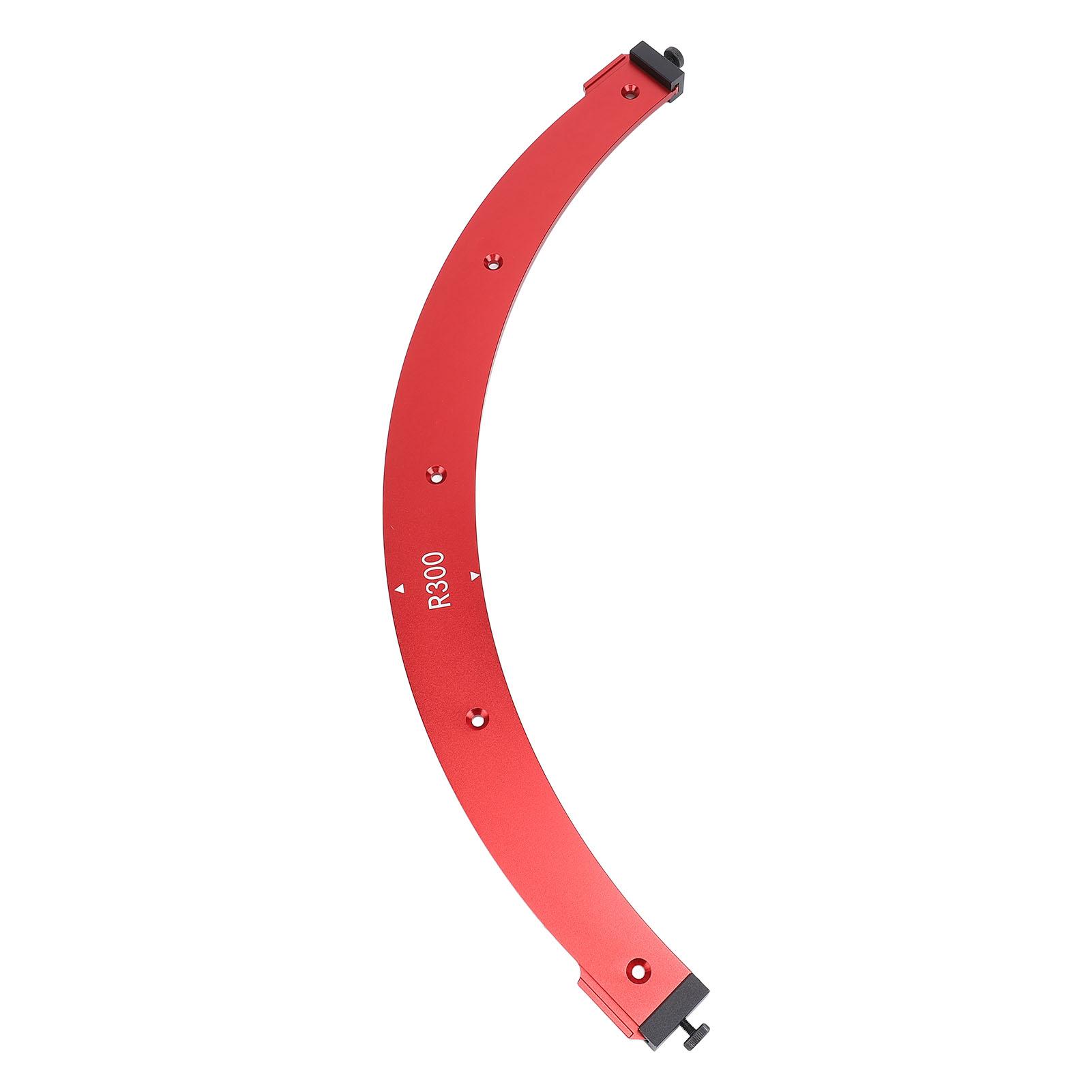 

Inner Outer Corner Arc Template R300 Large Arc Aluminum Alloy Rounded Corner Router Template for