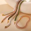 European and American Zircon Inlaid Necklace Bracelet Light Luxury Fashion Multi-color Full Diamond Jewelry 2026
