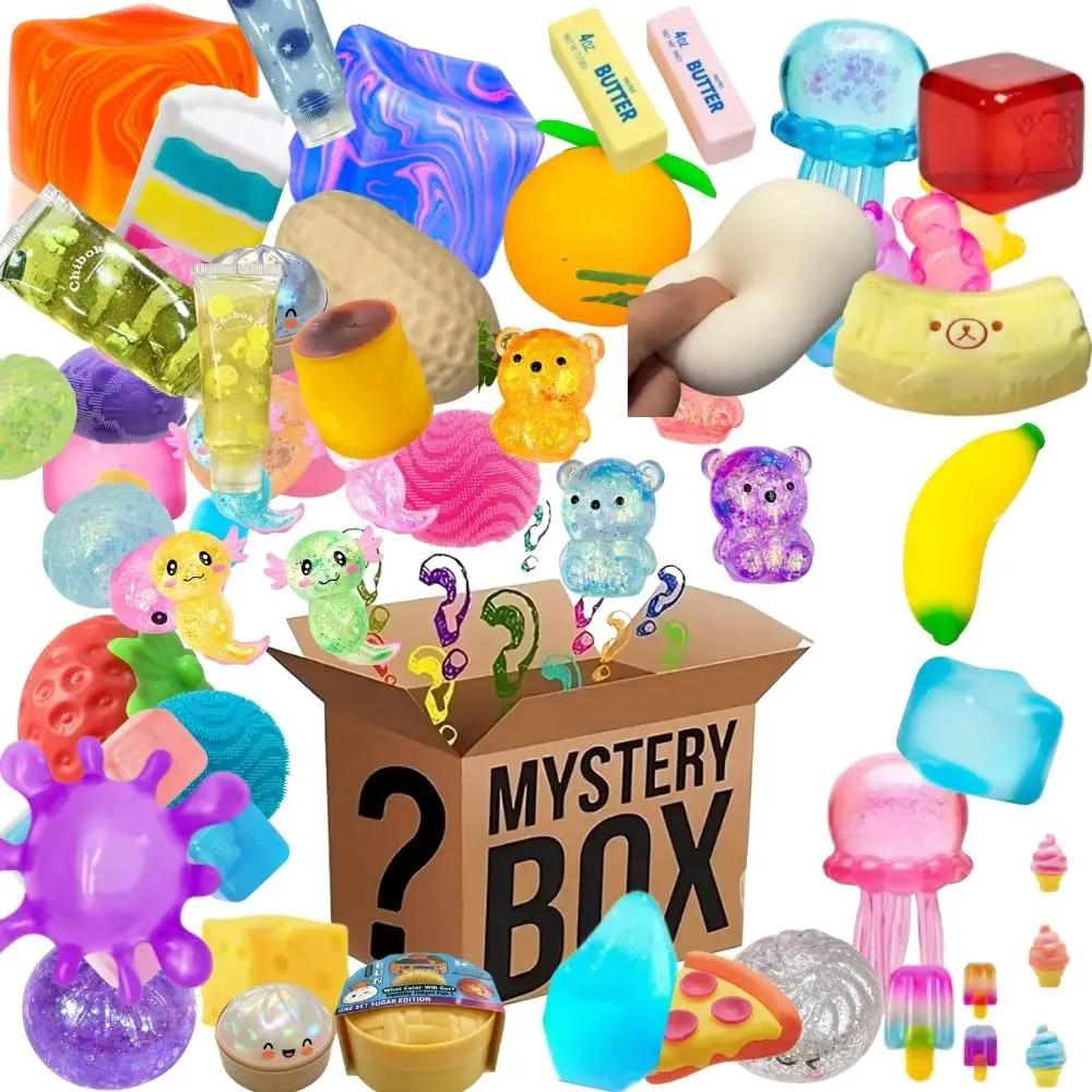 Kawaii Kattenpoot hi Blind Box Mysterie Schattige Knijpspeeltjes Voet Antistress Stressverlichting Gesimuleerde Voedselblokje Fidget Speeltje yellow