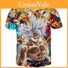 Tee Summer Dragon Ball Z Goku Super Saiyan 3d Print Casual Tshirt Men Top Women