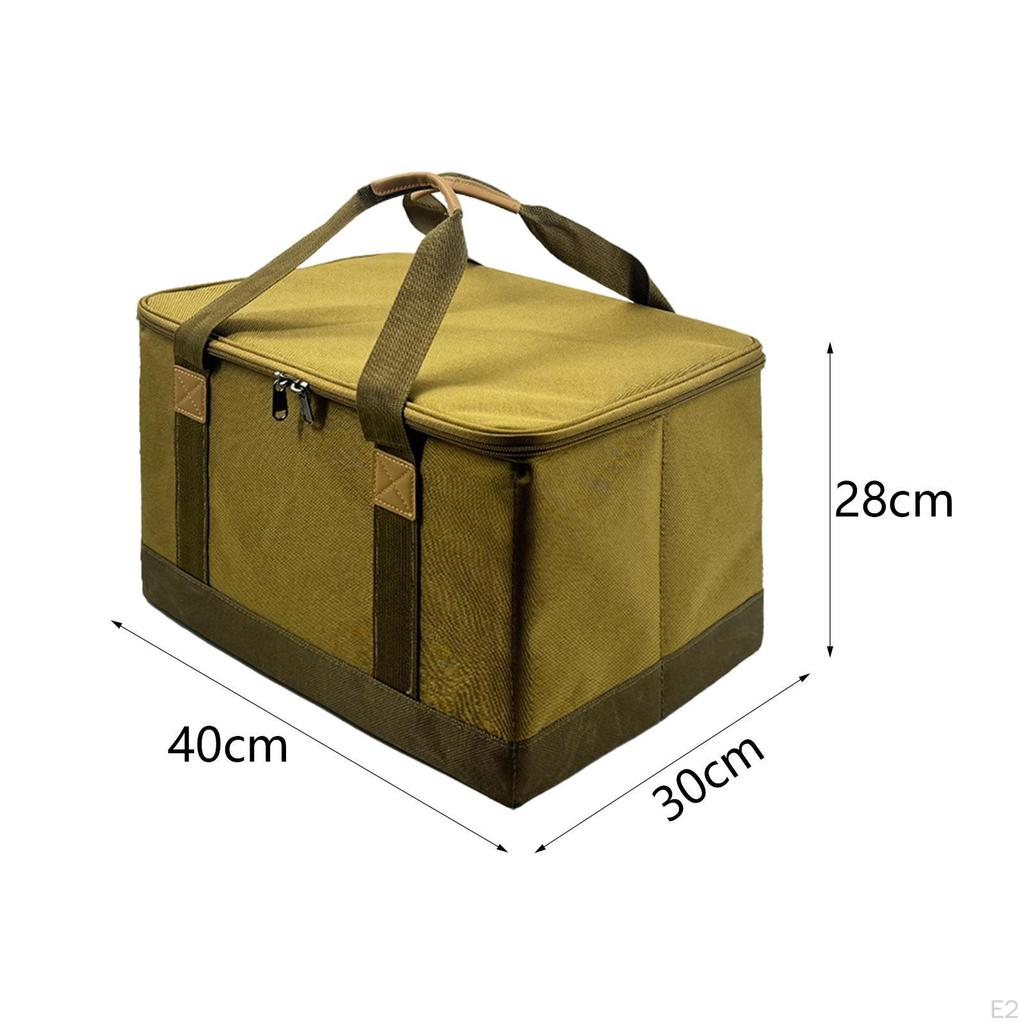 Camping Cookware Bag Gas Tank Storage Collapsible Container Handbag Equipment