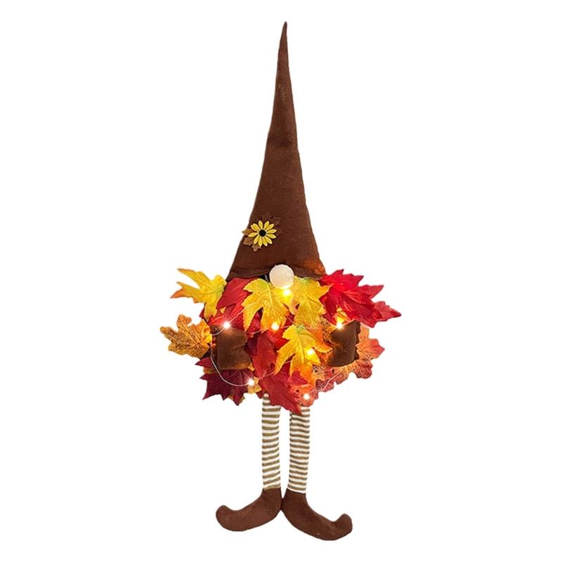 

Seasonal Door Wall Hanging Pendant Elegant Polyester Harvest Thanksgiving Holiday Decoration Gift For Family 1