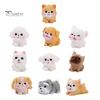 Mini Resin Animal Figurines 2Pcs Dog Figurines, Cute Puppy Miniature Figures, Small Micro Landscape Accessories Ornaments for Landscape, DIY