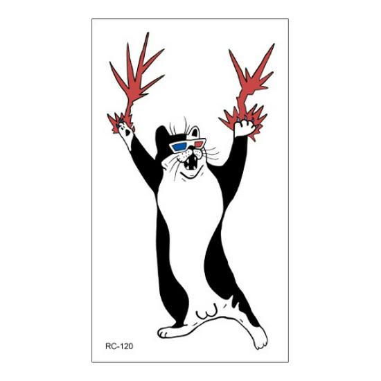Waterproof Gradient Color Cartoon Temporary Tattoos for Men & Women