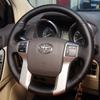 For Toyota PRADO 2010 2014 2015 2016 Car Steering Wheel Cover Manual Sewing Leather Protector Braid Car Accessories Part