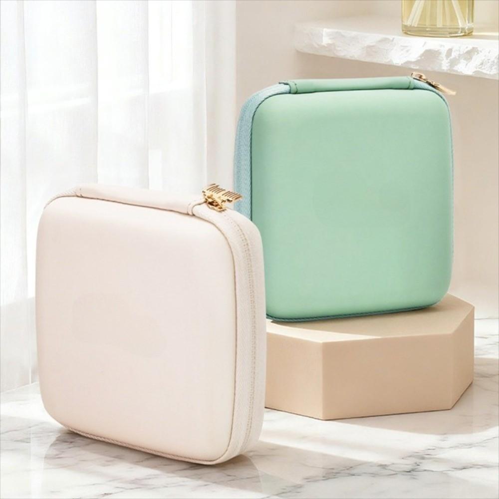 Dustproof Portable Jewelry Organizer Leather Jewelry Display Box  Necklace