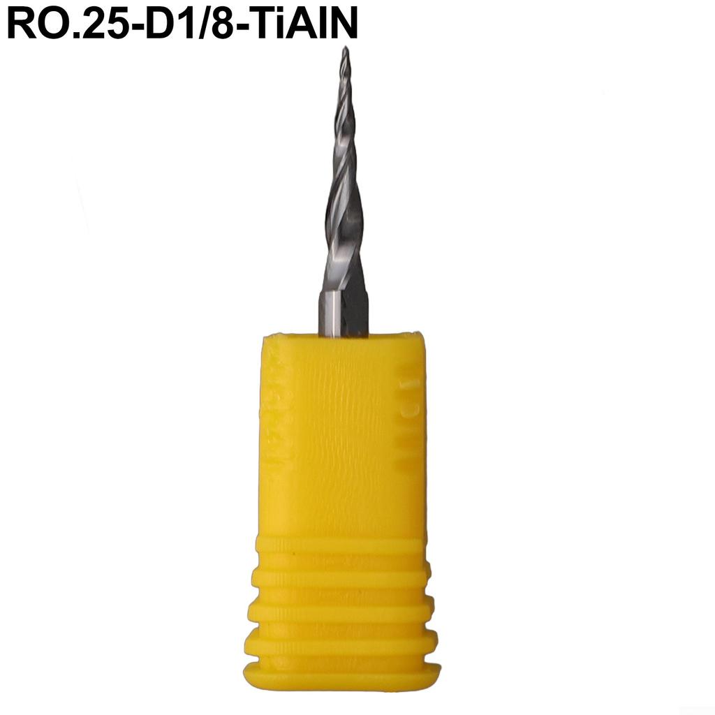 Bit End Mill Tool Equipment 0.25mm 0.5mm 0.75mm 1.0mm Radius Carving 1pc