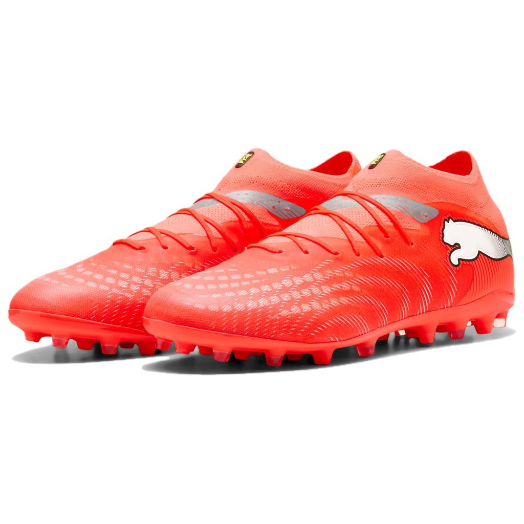 Puma Future 9 Pro Wygodne Wszechstronne MG (Gumowe krótkie kołki) Buty piłkarskie na sztuczną trawę lekkie unisex pomarańczowo-czerwone 108900-01
