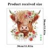 Cute Little Cow Sticker Cartoon Waterproof Bathroom Toilet Decoration Self Adhesive Decals