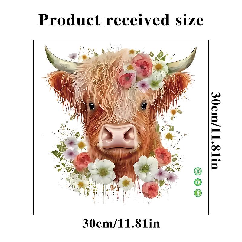 Cute Little Cow Sticker Cartoon Waterproof Bathroom Toilet Decoration Self Adhesive Decals