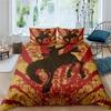 Western Cowboy Duvet Cover Set Vintage Farmhouse Bedding Set for Kids Boys Teens Queen Size Soft 2/3pcs Polyester Quilt Cover
