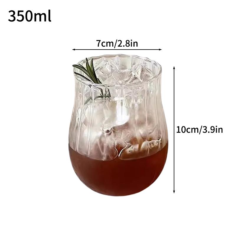 Cold Coffee Cups Iced Coffee Cups Glass Water Cup Coffee Mug Glass Drinkware Water Bottle Aesthetic Glass Cup Desk Accessorie