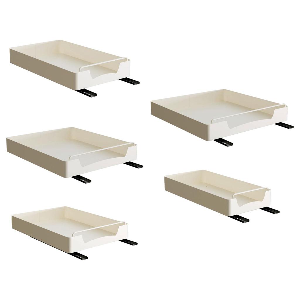 Cabinet Organizer Extendable Shelf Sliding Drawer Carbon Steel Multifunctional for Room Bedroom