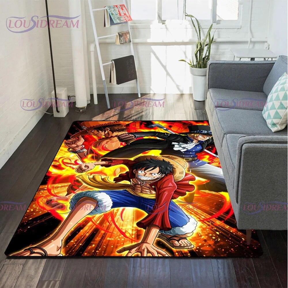 Japanese Pop Anime Carpet for Living Room Rugs Soft Floor Cartoon Rugs Bathroom Rug Home Bedroom Decor Fans Gift