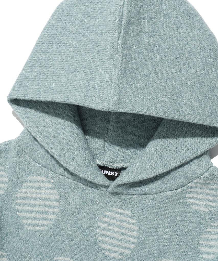 ISTKUNST Dot Knit Hoodie_Mint(Ik2Ffmk640A)