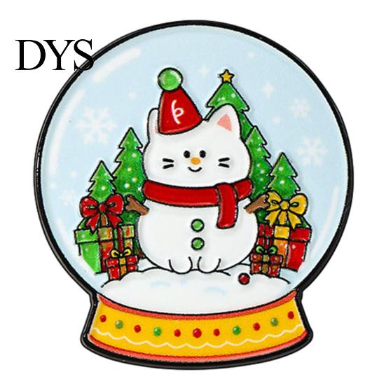 Kitten Decorative Pin Christmas Cartoon Cat Enamel Brooch, Badge for Animal Shape Men Women, Sweater Cardigan Coat Dress Jewelry Accessories Brooches