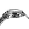 BOLYTE Skeleton Mechanical Square Vintage Engraved Steel Bracelet Deployant Retro Gift for Silver Men's Watch, Automatic, Case, & Clasp, Him,