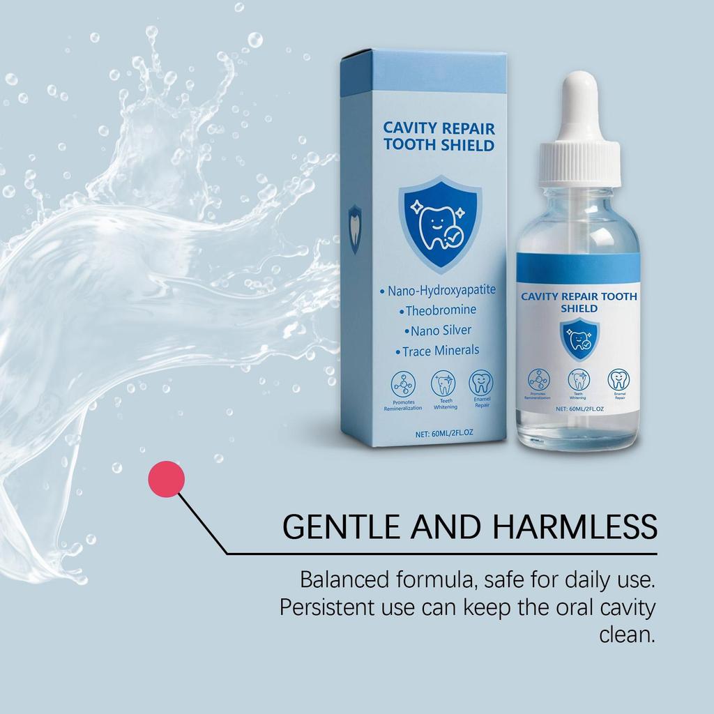 Decay Tooth Repair Liquid Remove Dental Plaque Tartar Relieve Sore Deep Cleaning Whitening Teeth Cavities Protect Serum Essence