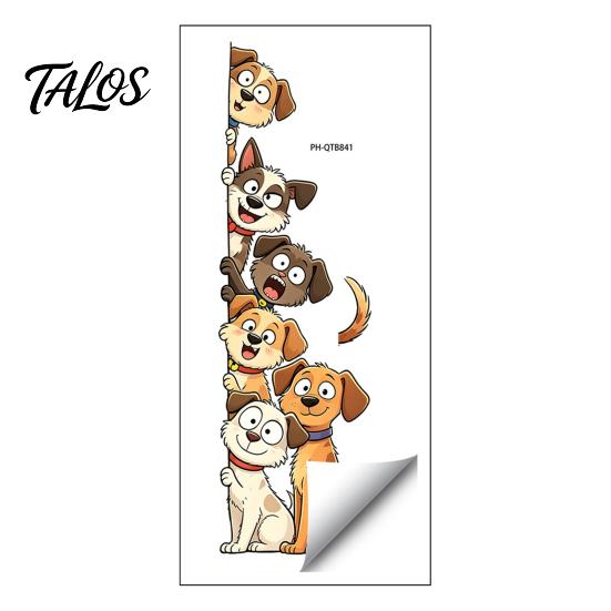 Animal Pattern Window Clings Cute Cartoon Cats/Dogs Wall Stickers, Waterproof PVC Decals, Peel And Vivid Theme Stickers Stick Decorative Murals