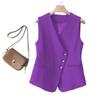 Spring and Autumn New Style Suit Vest Fashionable Outer Style Waistcoat Western Style Sleeveless Layered Jacket