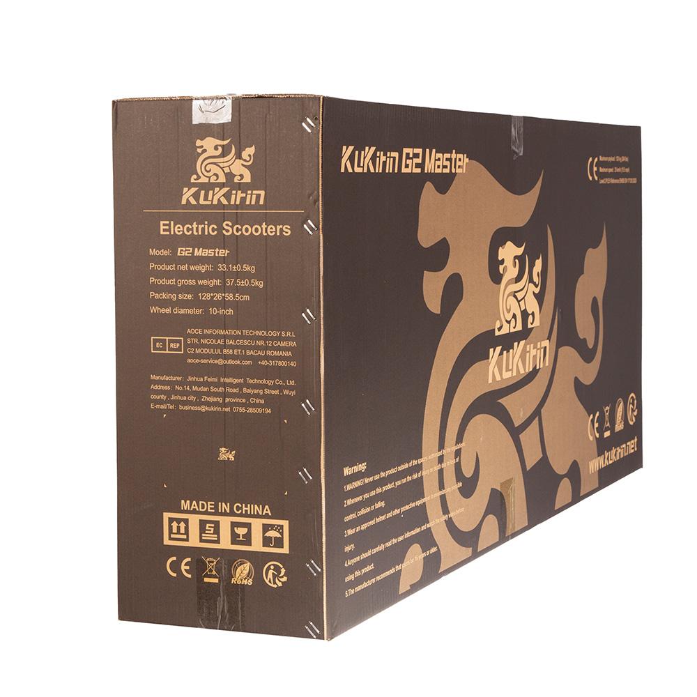 Elektrická koloběžka pro dospělé Kukirin G2 Master 1000Wx2 Duální motor Elektrická koloběžka Skládací Maximální rychlost 60 km/h 52V 20,8AH Dojezd 70 km Nosnost 120 kg Černá