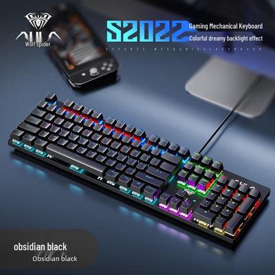 AULA S2022 Wired 104-Key RGB Mechanical Gaming Keyboard