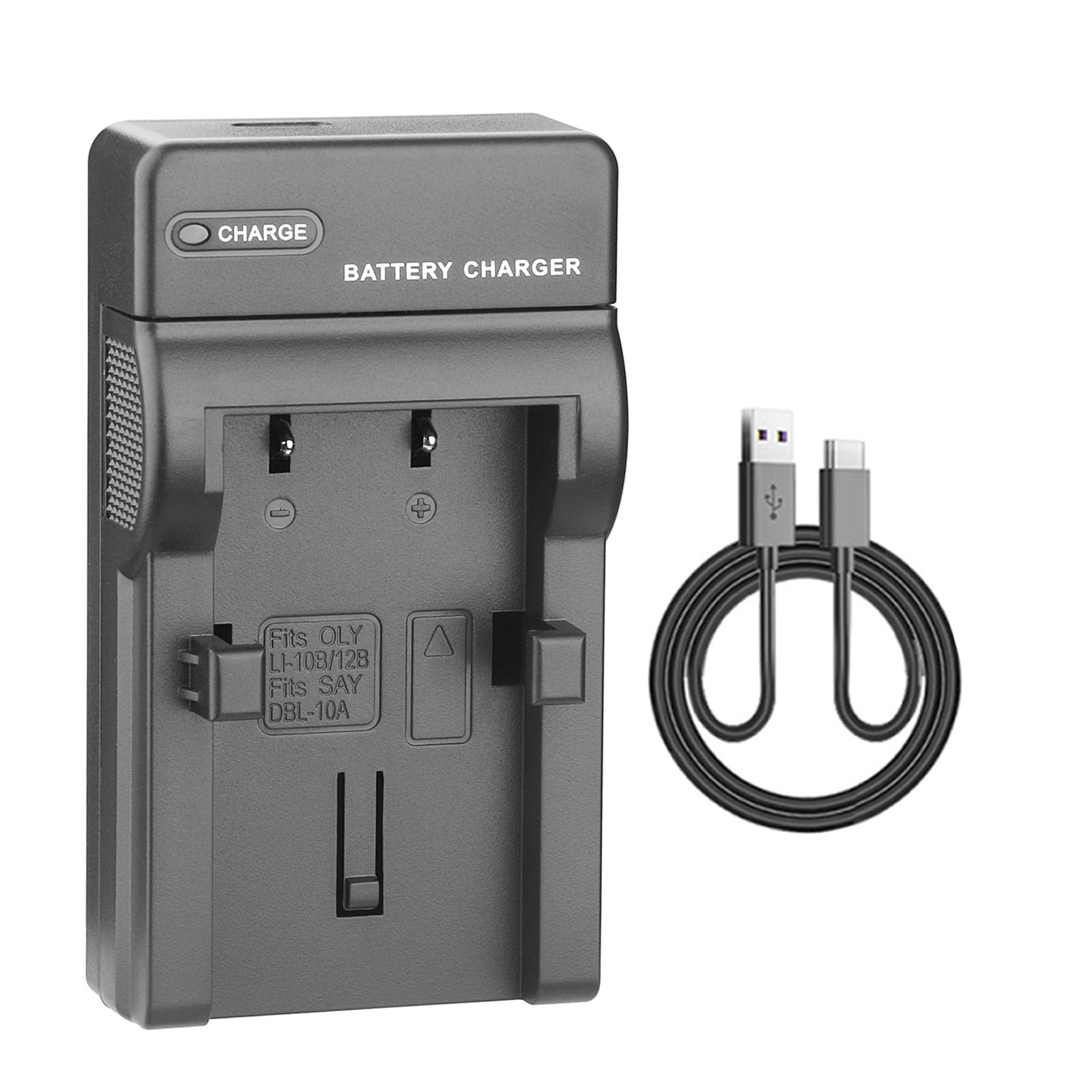 LI-10B Battery Charger for Olympus Camedia C-470, C-50, C-5000, C-60, C-70, C-760, C-765, C-770 Ultra Zoom, D-590 Zoom, Camedia LI-10B LI-12B