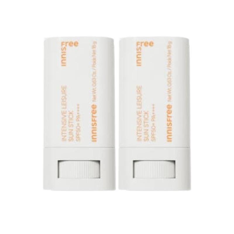 Innisfree Intensive Leisure Sun Stick SPF50+ PA++++ 18g | Strong UV Protection Portable Sunblock | K-Beauty Outdoor Sports Sunscreen