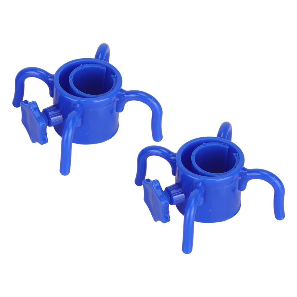 2 szt. Plastikowy Hak do Wieszania Parasola Plażowego Wieszak na Parasol 4 Ząbki Uchwyt na Ręcznik Kapelusz Okulary Przeciwsłoneczne