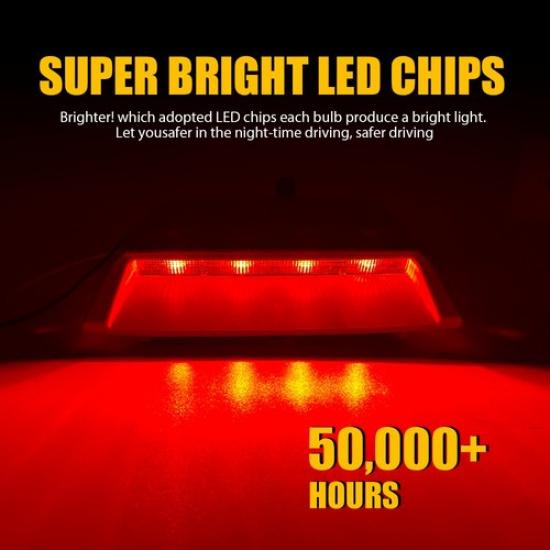 High Mount Third Brake Light Rear Clear Fit Nissan 2013 14-2018 Altima Sedan EXV