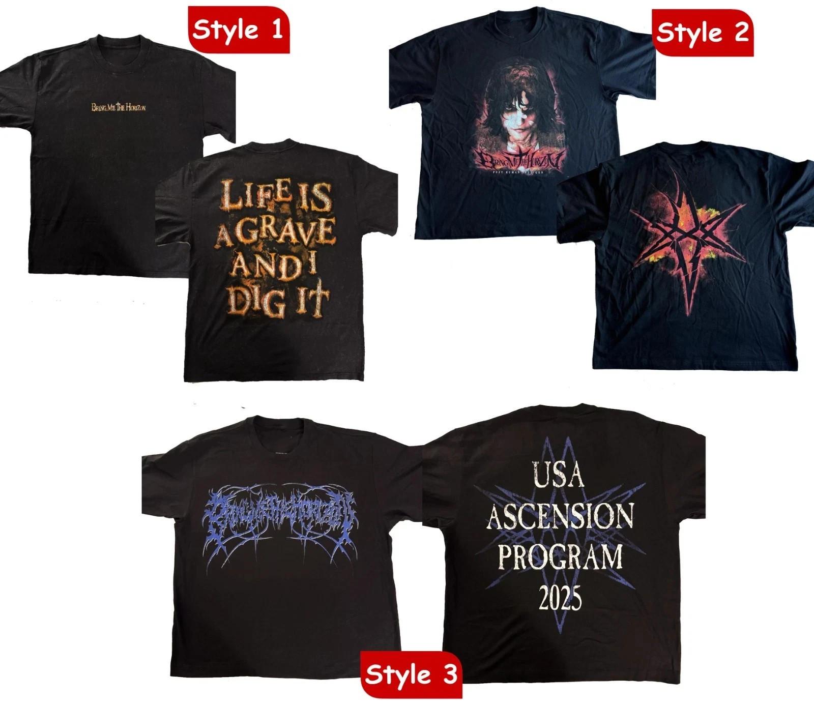 Bring Me The Horizon USA ASCENSION Program Tour 2026 reprint T-Shirt XXXXL