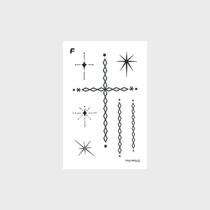 

алмазная тату-наклейка