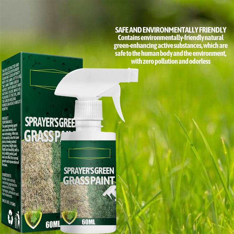 Green Grass Spray Long Lasting Green Lawn Dye Repair Grass Paint for Outdoor Playground Eco-Friendly  Pet-Friendly Grass Paint