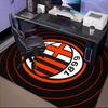 Milan Football club Printed Office Carpet Chair Cushion  Entryway Rug, Rugs for Living Room, Bedroom Christmas gifts