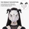 PU Goat Skull Masks Animal Shaped Halloween Horror Mask Halloween Party Decor  Rave Stage Show