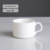 MOLUONA Gold-Rimmed Ceramic Coffee Cup Set