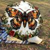 1PC Butterfly Flowers Umbrella-8-Rib Reinforced, Automatic Open, Lightweight & Durable, Cute Fashion Accessory for Outdoor-P2626