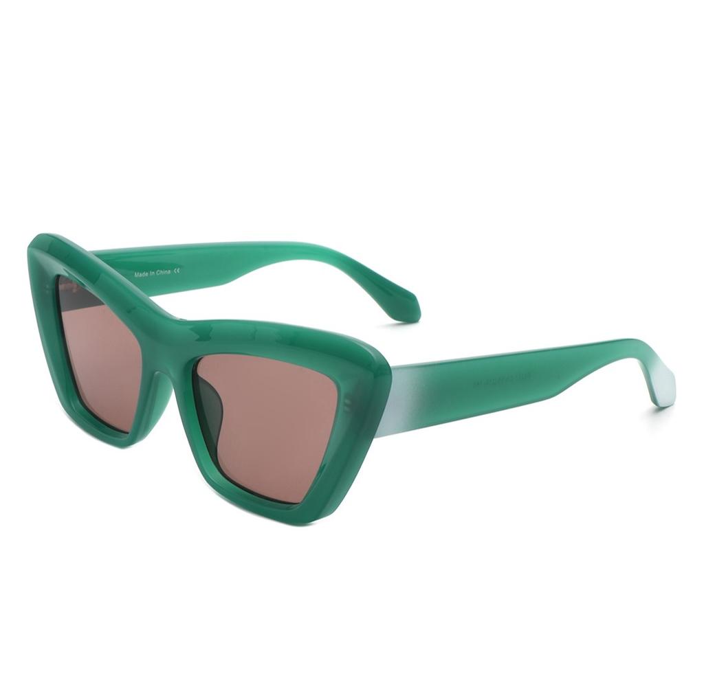 MAXJULI Women Cat Eye Sunglasses Vintage UV400 Protection Female Shades W8249 Fashion Sun Glasses