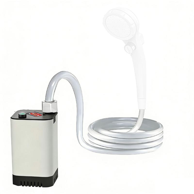 

Convenient Electric Shower Device highlighting 5200mAh power Supply And 6.5L Per Hour Output For Outdoor Camping Travel 1