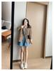 Influencer Women's Retro Korean Style Short Blazer - New Autumn 2025 Fashion