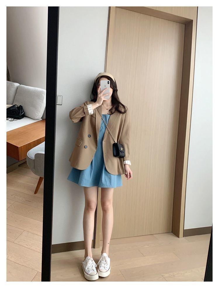 Influencer Women's Retro Korean Style Short Blazer - New Autumn 2025 Fashion
