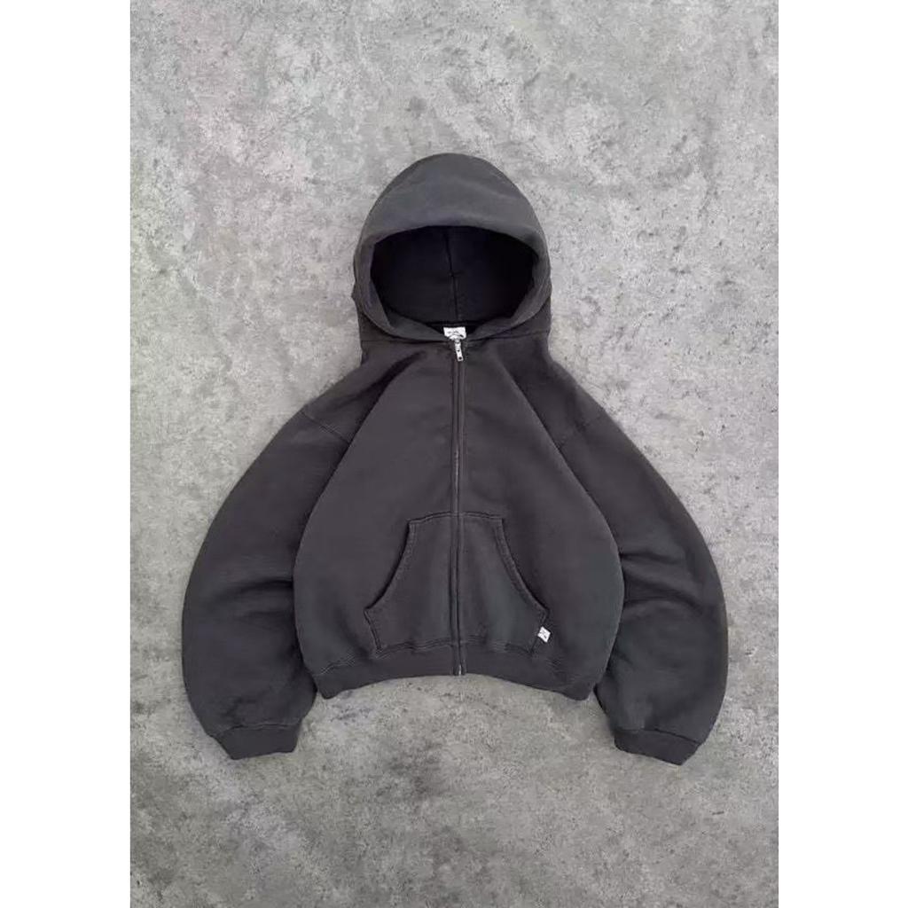 American Retro Solid Color Hoodies Women Men Autumn Long Sleeve Tops Hood Shirt Streetwear Hip Hop Pullover Y2K Sweatshirt New